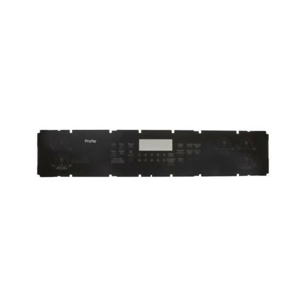 GE WS01F07872 Range Control Panel Overlay Black OEM