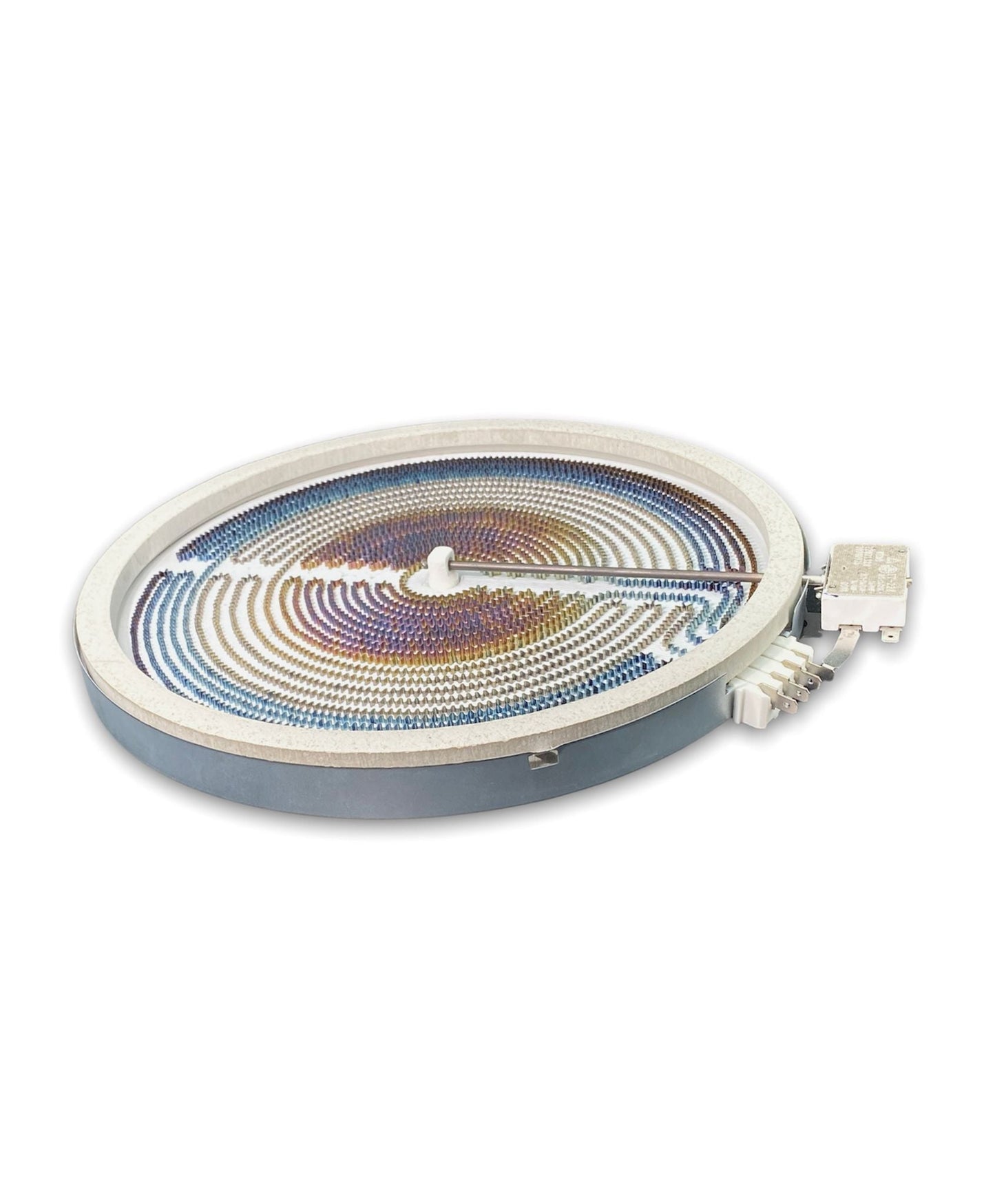 G.E Range Triple Ceramic Surface Burner - WS01F01160 or WB30M293, REPLACES: AH5573490 AH9864142 AP6035637 EA5573490 EA9864142 EAP5573490 EAP9864142 PS5573490 PS9864142 WB30M293 PD00049471 INVERTEC