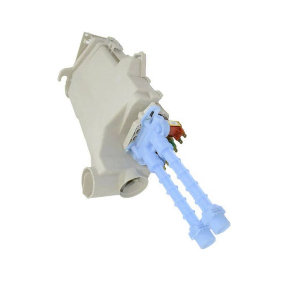 Frigidaire 134409320 Washer Detergent Dispenser Housing & Water Valve OEM Replaces 134409310