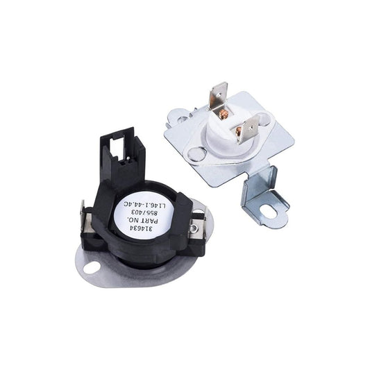 Whirlpool 280148 Dryer Thermal Fuse & High-Limit Thermostat Kit Replaces 1175772