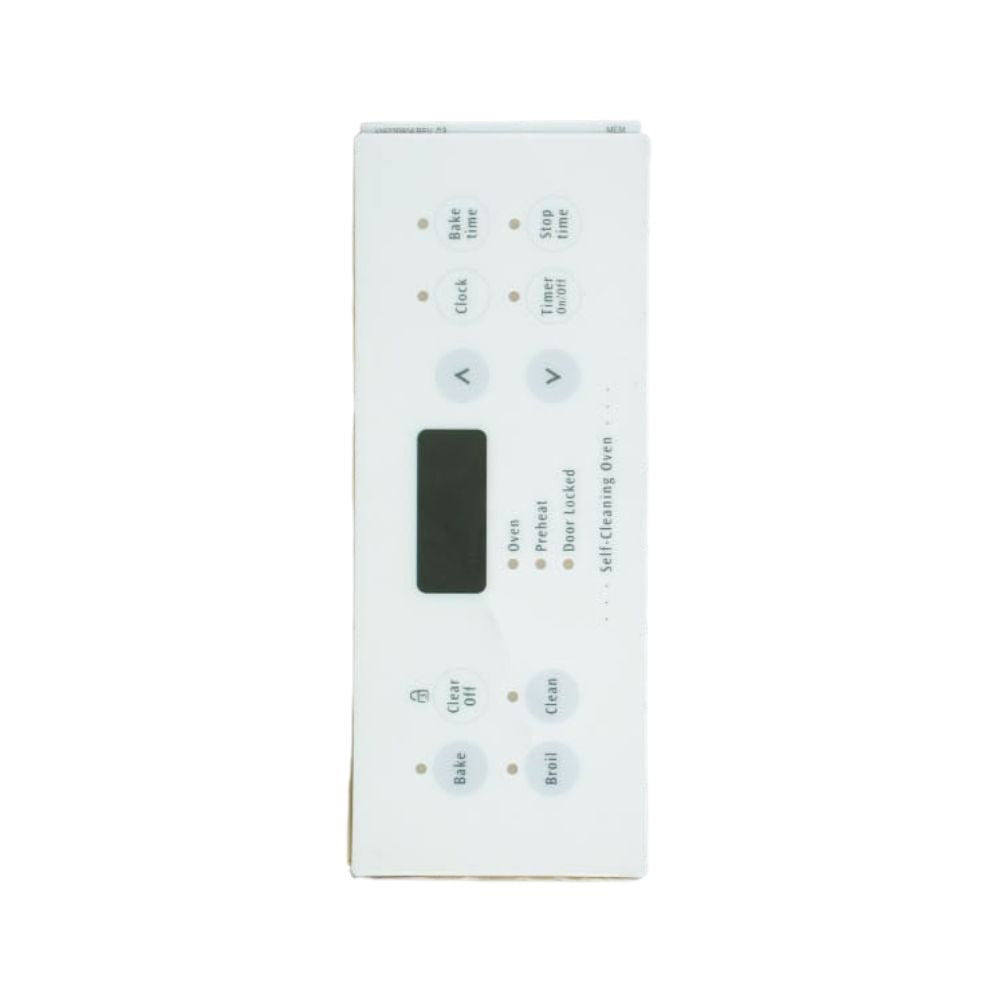 Frigidaire 316220804 Range Timer Clock Overlay White OEM Replaces 318214501