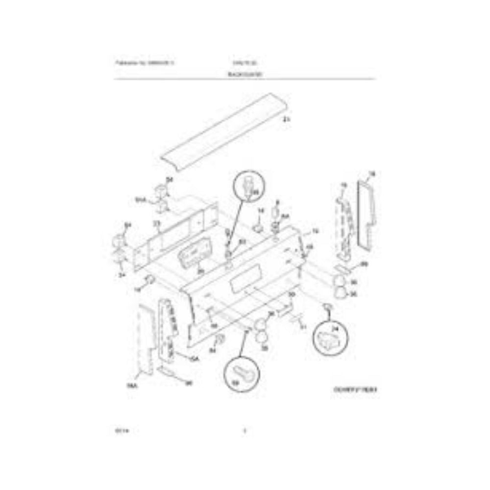 Frigidaire 318254598 Range Control Panel End Cap Set 2-Pieces OEM Replaces 1513697