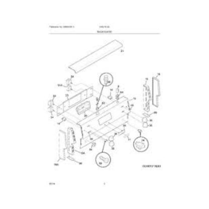 Frigidaire 318254598 Range Control Panel End Cap Set 2-Pieces OEM Replaces 1513697