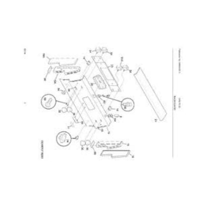 Frigidaire 318254598 Range Control Panel End Cap Set 2-Pieces OEM Replaces 1513697