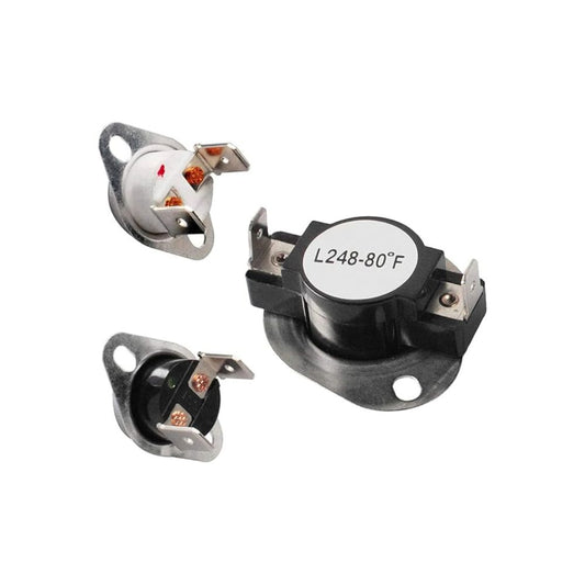 Whirlpool LA-1053 Dryer Thermal Fuse & High-Limit Thermostat Kit Replaces 53-1133