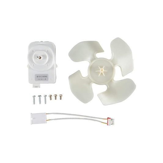 Whirlpool W10124096 Refrigerator Condenser Fan Motor Kit 4.1W/115V Replaces 1378525