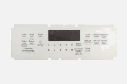 GE WS01F09123 Range /Oven Range Oven Control Overlay
