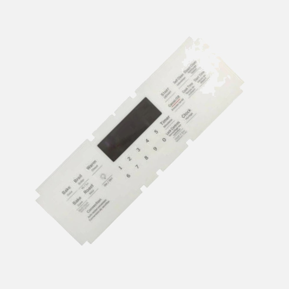 GE WS01F09123 Range /Oven Range Oven Control Overlay