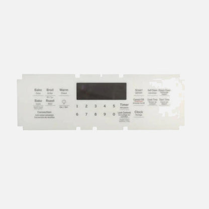 GE WS01F09123 Range /Oven Range Oven Control Overlay