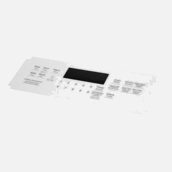 GE WS01F09123 Range /Oven Range Oven Control Overlay