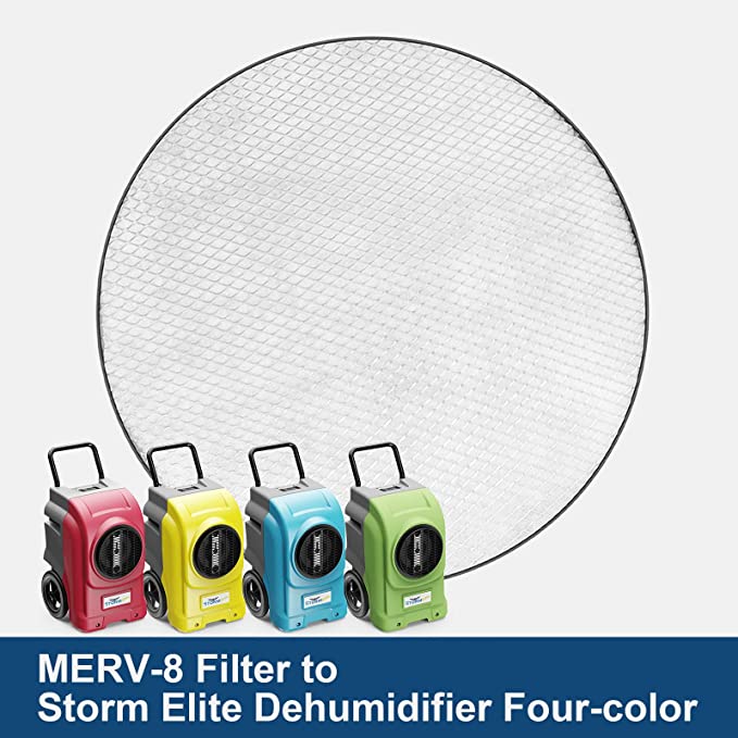 AlorAir® 3 Pack MERV-8 Filter for Commercial Dehumidifiers Storm Elite New Accessory, Round AlorAir