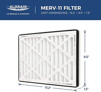 AlorAir® 4 Pack TrightFilters Merv-11 Air Filter for Purecare 1350 IG/ Purecare 1350 Air Filtration System AlorAir
