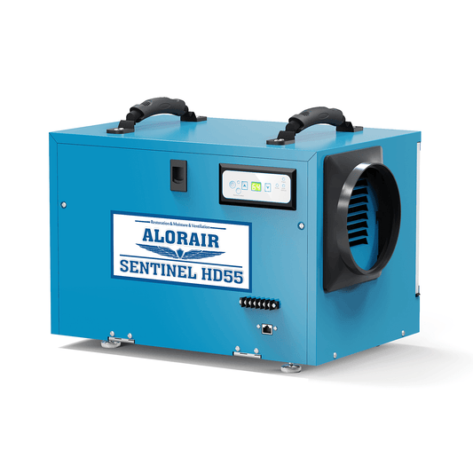AlorAir Sentinel HD55 Commercial Dehumidifier 113 PPD, with Drain Hose for Crawl Spaces, Basements, Industry Water Damage Unit, Compact, Portable, Auto Defrost, Memory Starting, 5 Years Warranty AlorAir