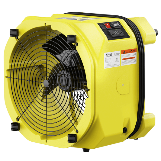AlorAir Zeus Extreme Commercial Air Mover Blower, Floor Fan and Carpet Dryer Blower, High-Velocity Industrial, Drum, Barn, Warehouse Fan for Water Damage Restoration and Cleaning up Jobs AlorAir