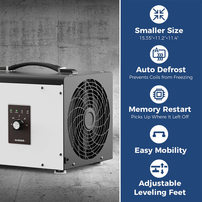 AlorAir Sentinel HS35 70 Pint Crawl Space Dehumidifier with Drain Hose, Automatic Defrost, Up to 1000 Sq. Ft. Commercial Dehumidifier w/ Energy Star Certified, ETL Listed AlorAir