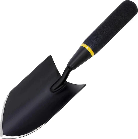 AlorAir Digging Small Shovel, Heavy Duty Small Shovel Digging Tool, Carbon Steel Trowel with Rubberized Handle, Hardworking Farmer's Multi-Purpose Shovel for Digging, Planting and Transplanting AlorAir