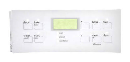 Frigidaire 316419137 Range Oven Membrane Switch White OEM Replaces AP4527334