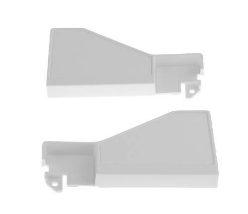 Frigidaire 318254698 Range Control Panel End Cap Set White 2 Pieces OEM Replaces 1163850