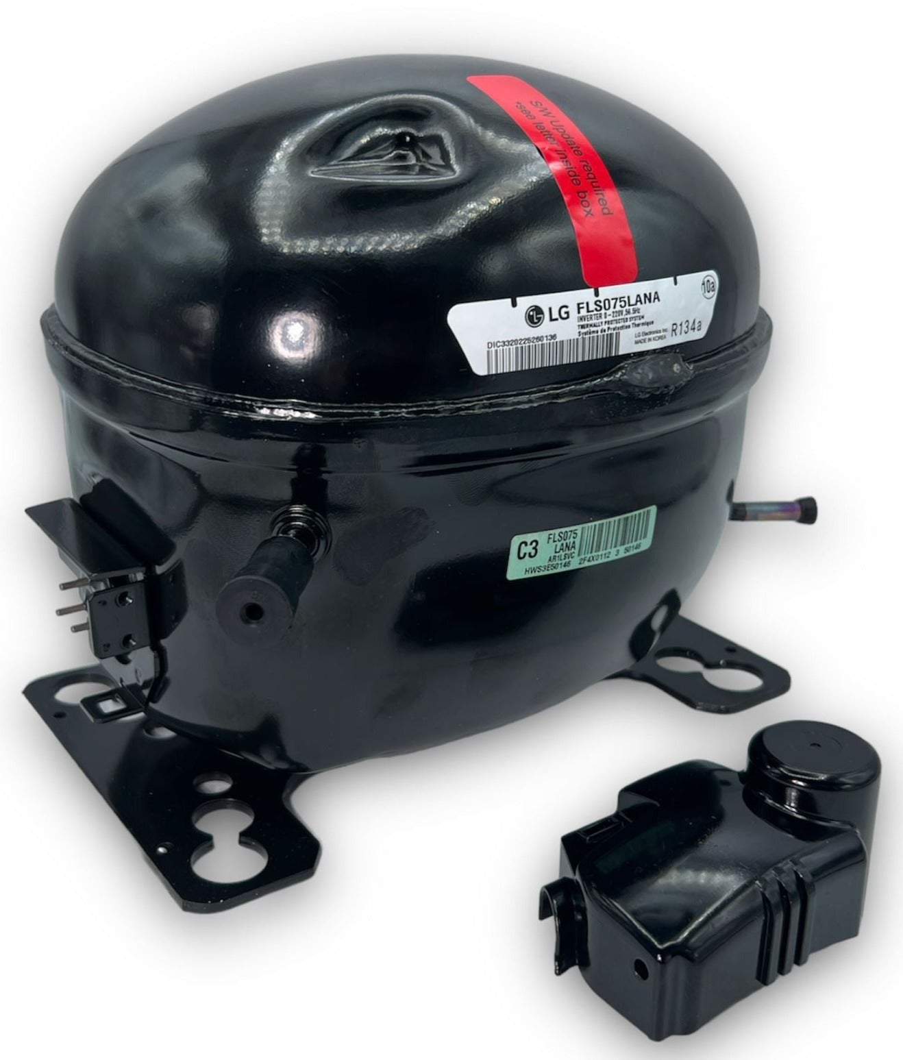 LG Refrigerator Compressor Kit - TCA38091803, Replaces: TCA38091802 4957947 AP6974024 PS12739218 EAP12739218 INVERTEC