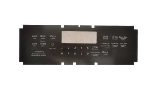 GE WS01F07849 Range Clock Overlay Black OEM